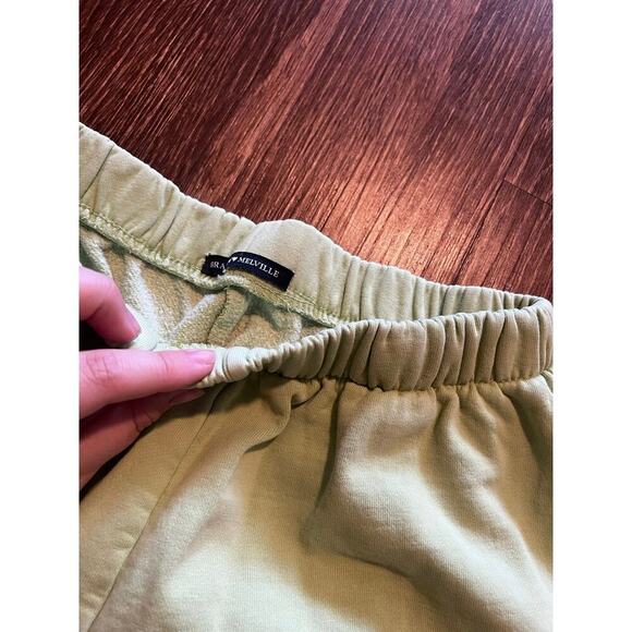 Lime Green Brant Melville Sweatpants - Picture 3 of 5